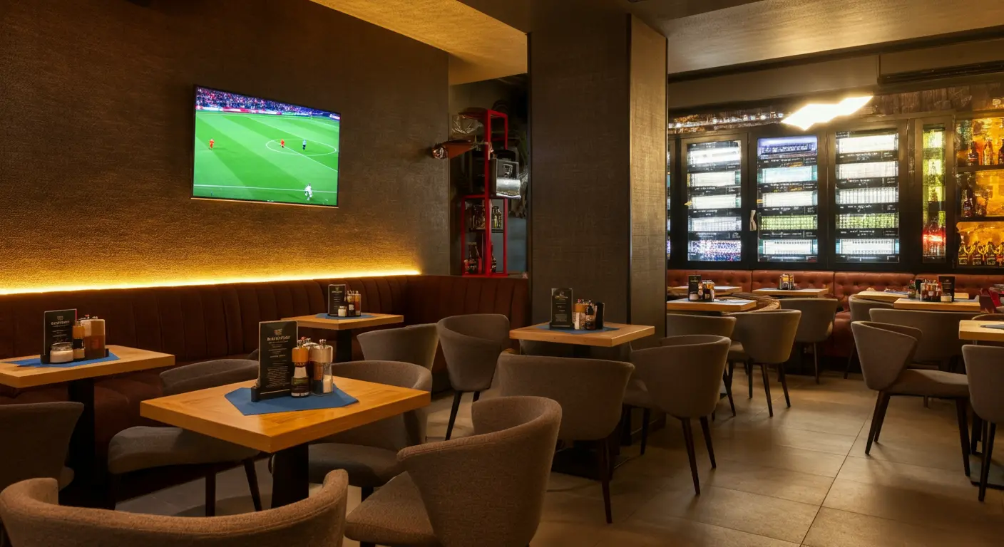 Starz ON Business in cafe.